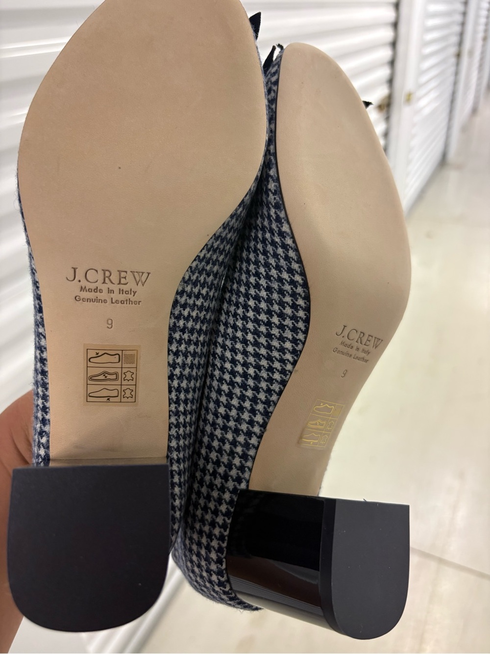 J. Crew Collection Houndstooth Heels. Size 9. New. - Picture 2 of 5
